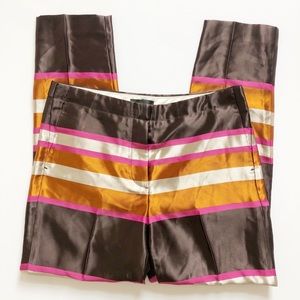 J. Crew Striped Sateen Pants